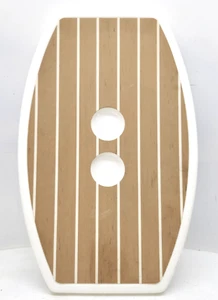 Boston Whaler Boat Faux Teak Wood Bow Table Top 28" x 17-1/2" - Picture 1 of 12