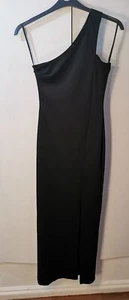 AX Paris Black One Shoulder Dress - Size: UK 10 - Picture 1 of 7