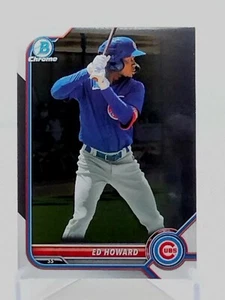 Ed Howard 2022 Bowman Chrome #BCP-64 Chicago Cubs Prospect  - Imagen 1 de 2