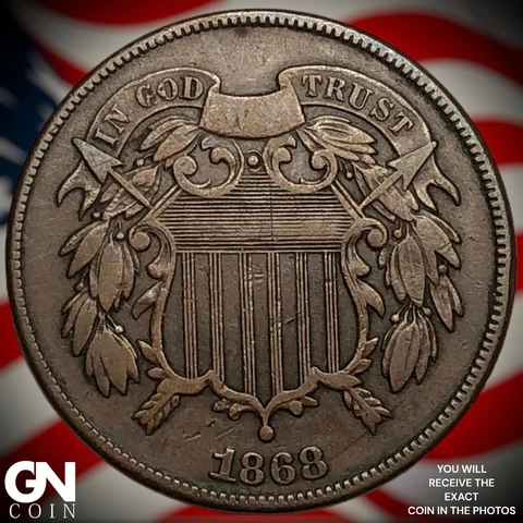 1868 2 Cent Piece  Q8167 Cover
