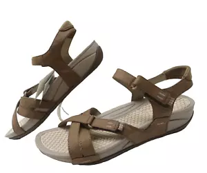 BARETRAPS~NWT!!~DANNY REBOUND TAUPE VEGAN LEATHER COMFORT STRAPPY SANDALS 11M - Picture 1 of 17