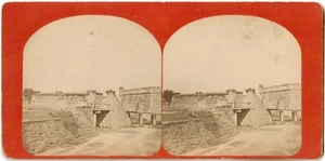 U.S.A.USA.St Augustine Florida,Floride Fort Marion.U.S.Photo Stereo view 1875. - Picture 1 of 2