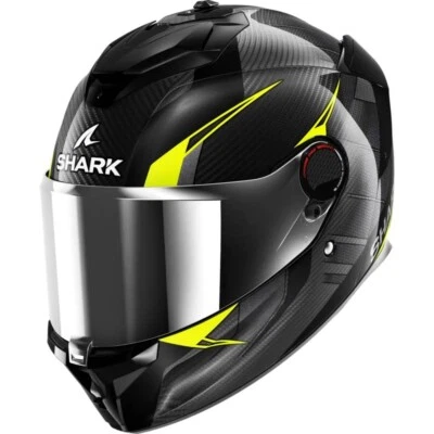 Casco Integrale Shark Spartan Gt Pro Carbon Kultram Nero Giallo - Immagine 1 di 3