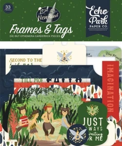 Echo Park Paper Co. Cardstock Frame & Tags **Lost Neverland** - Picture 1 of 2
