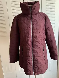 Marc New York Andrew Marc Streth Faux Down Burgundy Quilted Jacket Size XXL - Picture 1 of 7