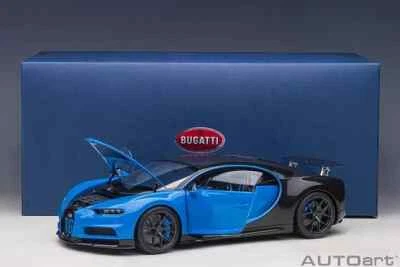 1/18 Bugatti Chiron Sport French Racing Blue & Carbon 2019 Model AUTOart 70997 - Image 1 of 4