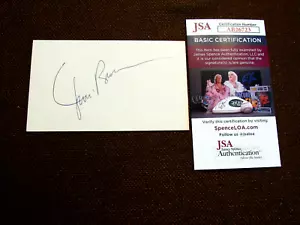 JIM BROWN CLEVELAND BROWNS HOF SIGNED AUTO VINTAGE INDEX CARD JSA BEAUTY - Picture 1 of 3