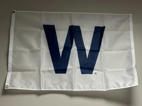 CHICAGO CUBS W Win Flag ~ 2' x 3' Cover