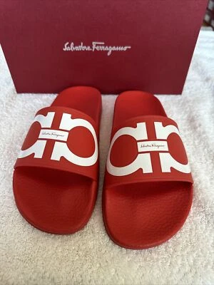 Women’s Salvatore Ferragamo Groovy Slides - Image 1 of 3