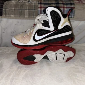 2012 Nike Lebron 9 IX Miami Heat Home size 8.5. White Sport Red 469764-100. - Picture 1 of 9