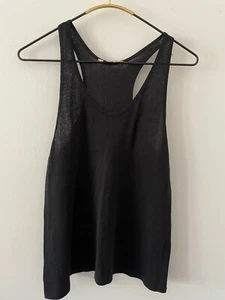 Alexander Wang Black Racerback Tank Top - S - Picture 1 of 2