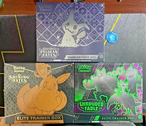 Paldean Fates Shining Fates Shrouded Fable Elite Trainer Box ETB SET 3 SEALED - Bild 1 von 11