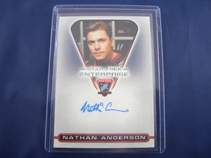 Star Trek Enterprise Autograph Card MAC07 Nathan Anderson as Sergeant Kemper - Picture 1 of 2