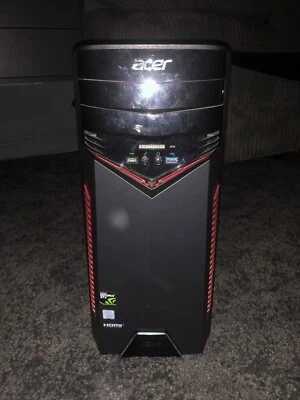 Cheap ACER Tower PC, Intel i5 Gen 7 Processor, GeForce GTX 1050, 250GB SSD - Image 1 of 4