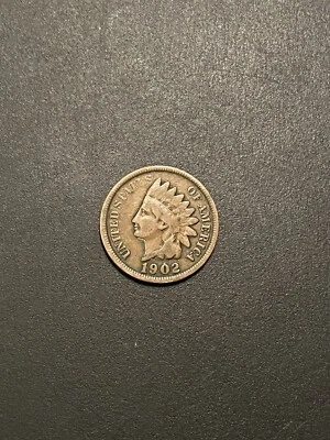 1902 Indian Head Penny No Mint Mark With “Die Clash On Obverse” - Image 1 of 4