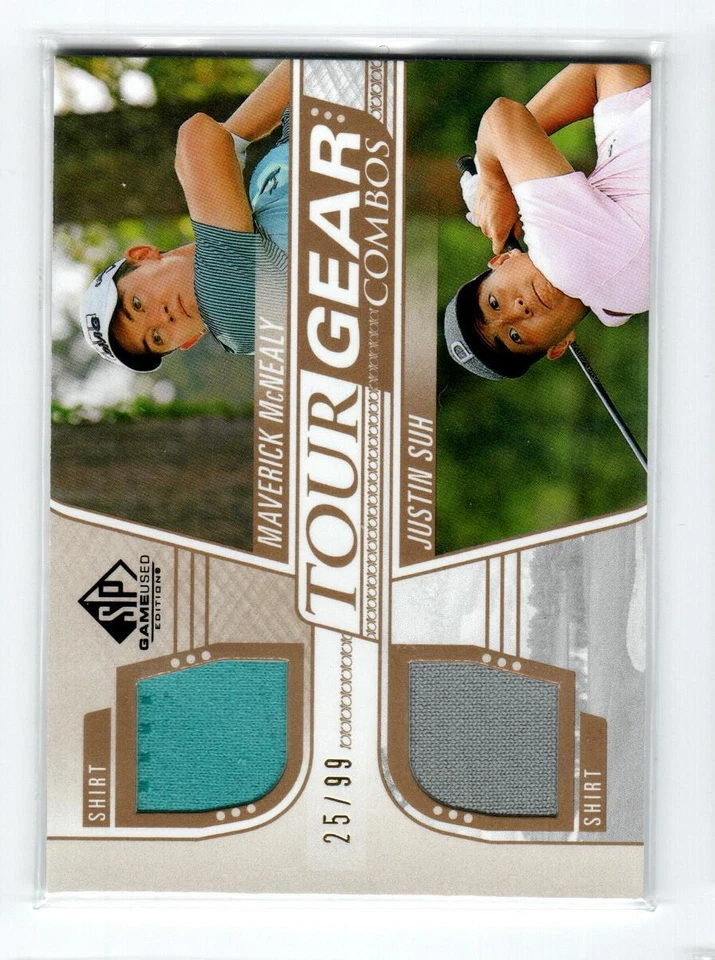 2021 SP Game Used Tour Gear Dual #TG2SM Maverick McNealy/Justin Suh - Image 1 of 1