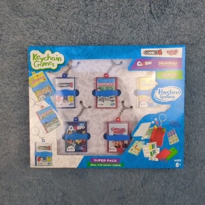 KEYCHAIN GAMES HASBRO SUPER PACK. NEW Factory Sealed - Image 1 of 3