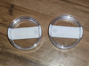 2 NUEVAS tapas de vaso de 40 oz de repuesto aptas para cubiertas transparentes a prueba de derrames Stanley Cup - Imagen 1 de 8