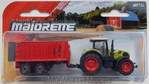 MAJORETTE · CLAAS ARION 660 TRACTOR · FLIEGEL ASW 271 TRAILER · NEW & RARE - Picture 1 of 7