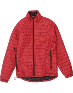 TIMBERLAND Mens Padded Jacket UK 36 Small Red Nylon BP12 - Picture 1 of 3