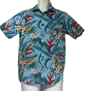 Hurley Mens Size S Lido Stretch Hawaiian Floral Short Sleeve Shirt Size S - Picture 1 of 7