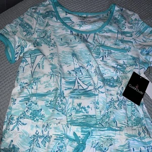 Cuddl Duds Women's 2-Pc. Printed Shortie Boxer Pajamas Set - Picture 1 of 5