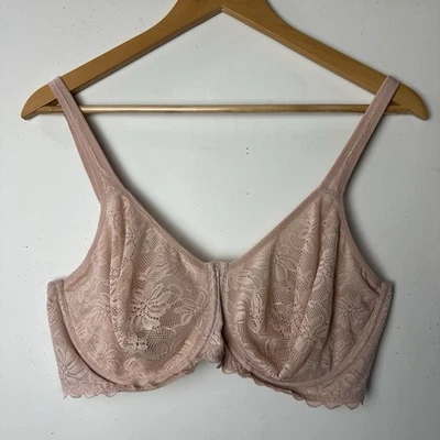 Sujetador con aros Wacoal Soft Sense cobertura completa encaje desnudo convertible 851334 38DDD Foto 1 de 4