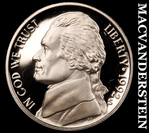 1992-S Jefferson Nickel - Choice Gem Proof  Lustrous  No Reserve  #G864 - Picture 1 of 2