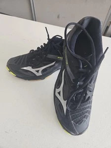 Mizuno Women's Volley Ball Shoes Size US 7.5 Wave Lighting 3 Black/neon Lace-up - Picture 1 of 9