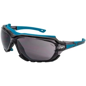 Octane Anti-Fog Sport Motorcycle Sunglasses Red Frame w/Smoke Lenses (Blue) - Picture 1 of 9
