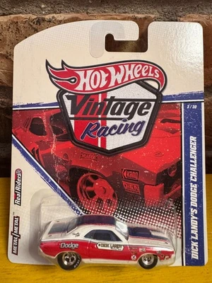 Hot Wheels Vintage Racing 2010 Dick Landy's Dodge Challenger Real Riders New - Image 1 of 3