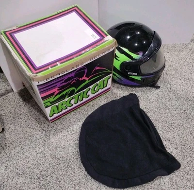 Vintage Arctic Cat Full Face Snowmobile Helmet Extra Large/ Large - Image 1 of 4