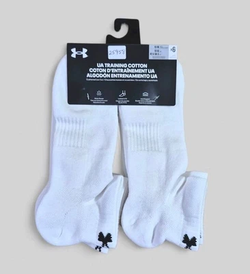 UNDER ARMOUR Hombres Calcetines Corte Bajo Cojín Soporte Arco 6 Pares Zapato Talla 13-16  Foto 1 de 2