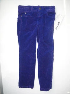 DKNY NWT Girls Purple Corduroy Jeans Pants Wisteria 14 - Picture 1 of 7