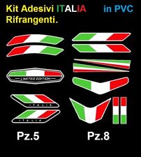 Kit Adesivi ITALIA Italy PVC moto Auto Bike Casco Stickers Bandiera Tricolore