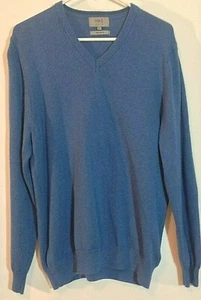 Marks and Spencer Collection M&S Men's Jumper Cotton V neck Pullover Sweater - Picture 1 of 5