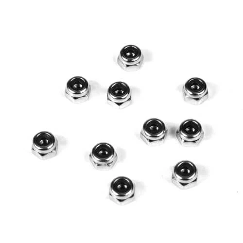 Tekno TKR1200 – M2.5 Locknuts (zinc finish, 10pcs) - Image 1 of 1