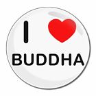 I Love Buddha - Round Compact Glass Mirror 55mm/77mm BadgeBeast