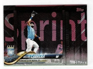 2018 TOPPS MINI ON DEMAND PINK 578 MELKY CABRERA #d 25/25 - KC ROYALS - Picture 1 of 1