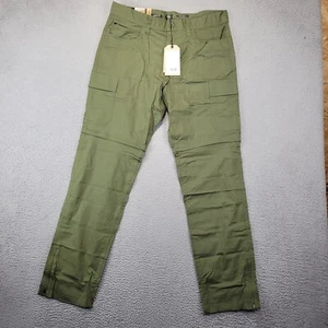 Prana Hose Herren 34 x 32 grün Double Peak wandelbare Hose spitz zulaufendes Bein neu mit Etikett - Bild 1 von 14
