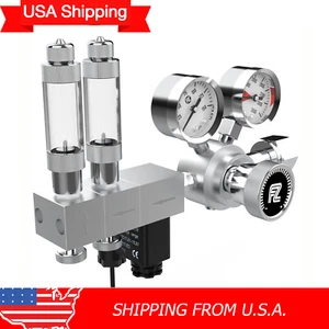 USA Shipping Aquarium Dual Stage CO2 Regulator Adjustable Output Pressure - Picture 1 of 10