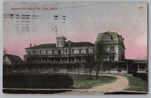 Somerville Hotel, St. Clair, Michigan c1910 Postkarte - Bild 1 von 2