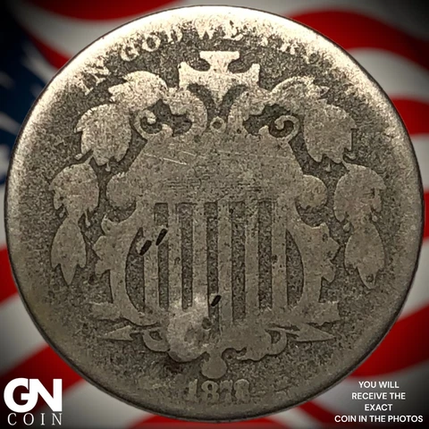 1872 Shield Nickel  Q1383 Cover
