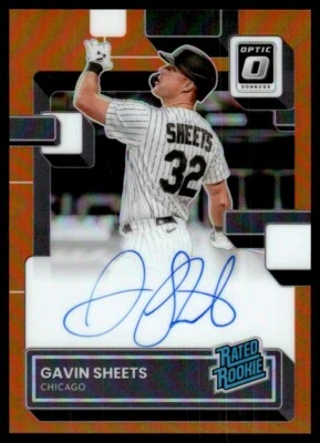 2022 DONRUSS OPTIC RATED ROOKIE ORANGE /125 Gavin Sheets Chicago White Sox - Image 1 of 2