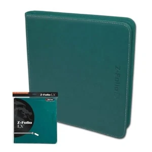 x1 BCW Z-Folio 12-Pocket LX Album (20-12 Pocket Double Pages) - 480 Cards - Teal - Picture 1 of 2