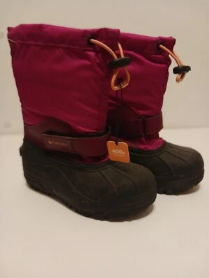 Botas de nieve Columbia rosa para niños pequeños talla 13 Foto 1 de 3