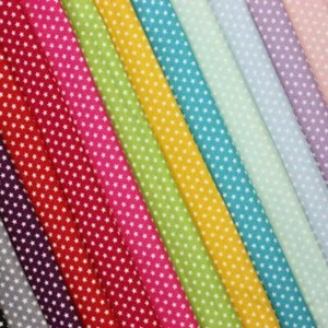 100% Cotton Poplin Fabric Ditsy Mini Stars Micro Star 150cm Wide - Picture 1 of 15