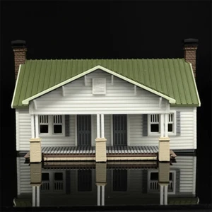 Mesa de arena hágalo usted mismo modelo de casa villa de pueblo a escala 1/87 HO - Imagen 1 de 7