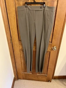 Ann Taylor Loft Womens Trouser Pants Size 14 T Gray Flat Front Stretch - Picture 1 of 4