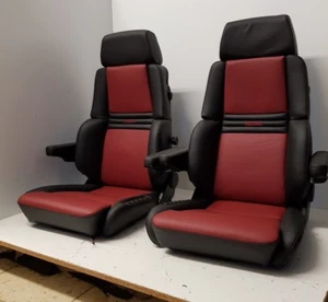 RECARO ORTOPEDIA 94 PAR NAPA PIEL NUEVO TAPIZADO CON 4 REPOSABRAZOS - Imagen 1 de 5